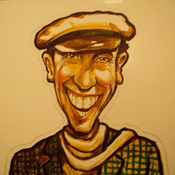 шарж по фото Остапа Бендера от шаржиста Мишеля, Михаила Шабалина в Минске